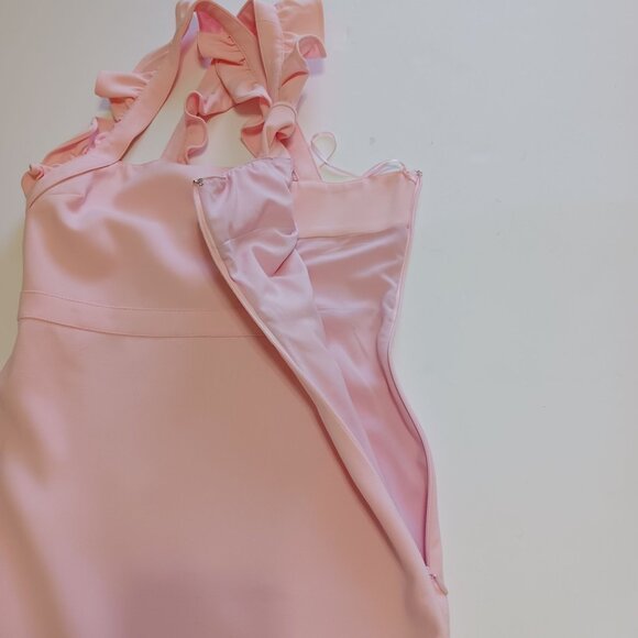 Likely Hara Pink Ruffled Midi Dress Size 4 - Picture 7 of 14